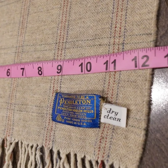 Pendleton Scarf 54” Long 100% Virgin Wool Made in the USA Portland Oregon - Picture 4 of 5